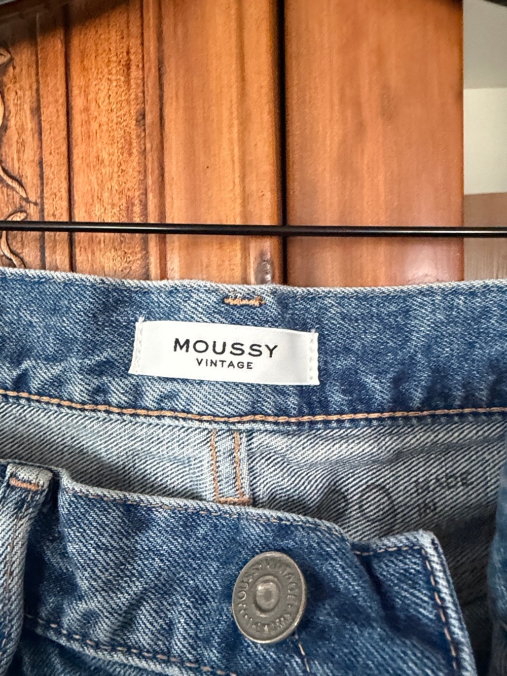 Moussy Vintage Medium Blue Denim Jeans - Picture 2 of 4